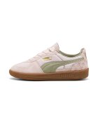 Puma Спортни обувки Palermo Bowtique с велур - Бледо розово/Зелени аспержи