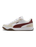 Puma Спортни обувки Park LT от еко кожа с велур - Бордо/Бял/Светло бежово