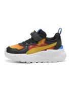 Puma Спортни обувки с велкро и дизайн с цветен блок - Черен/Оранжев