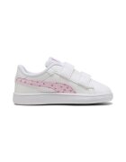 Puma Спортни обувки Smash 3.0 Hearty от еко кожа с велкро Бял/Светлорозов