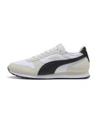 Puma Спортни обувки St Miller от велур и мрежа - Бял/Черен/Сиво-бежов