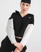 Puma Спортно худи DryCell Черен/Сив меланж/Бял