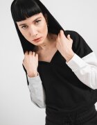 Puma Спортно худи DryCell Черен/Сив меланж/Бял