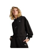 Puma Суичър с качулка Wardrobe Ess Relaxed Cropped Hoodie Tr