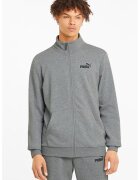 Puma Суитшърт Essentials със стандартна кройка и цип - Сив меланж/Светлосив меланж