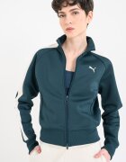 Puma Суитшърт T7 Always On с цип Тъмнозелен/Крем