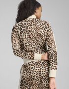 Puma Суитшърт T7 Leo Luxe с цип Тъмнокафяв/Светло бежово