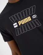 Puma Тениска Ess Lab Holiday с лого Черен