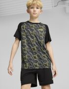 Puma Тениска и къс панталон Черен/Tъмносив