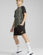 Puma Тениска и къс панталон Черен/Tъмносив