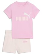 Puma Тениска Minicats с принт и шорти Бежов/Розово