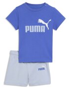 Puma Тениска Minicats с принт и шорти Светлосин