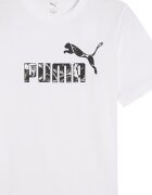 Puma Тениска с лого Бял/Избеляло черно