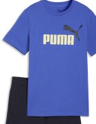 Puma Тениска с лого и къс панталон - 2 части Ултрамарин синьо/Кралско Синьо