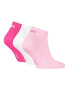 Puma Унисекс чорапи до глезена с лога - 3 чифта Бял/Розово