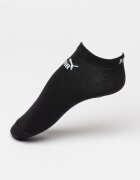 Puma Унисекс чорапи до глезена с лого - 3 чифта Бял/Черен/Сив меланж