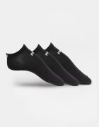 Puma Унисекс чорапи до глезена с лого - 3 чифта Черен/Мръснобял