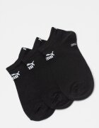 Puma Унисекс чорапи до глезена с лого - 3 чифта Черен/Мръснобял