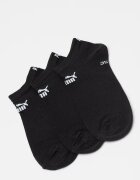 Puma Унисекс чорапи до глезена с лого - 3 чифта Черен/Мръснобял
