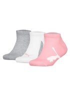 Puma Унисекс чорапи с лого - 3 чифта Бял/Сив/Розово