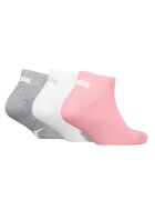 Puma Унисекс чорапи с лого - 3 чифта Бял/Сив/Розово