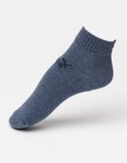 Puma Унисекс къси чорапи с памук с лого - 3 чифта Ултрамарин синьо/Прашно синьо