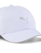 Puma Унисекс шапка за бягане с извита козирка Бял