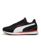 Puma Унисекс спортни обувки Road Rider с велур - Бял/Черен