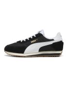 Puma Унисекс спортни обувки St Miler Rise с велур и мрежа - Бял/Черен