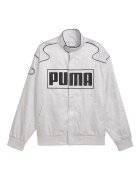 Puma Унисекс уголемено яке с лого Черен/Мръснобял