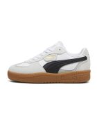 Puma Велурени маратонки Palermo Moda с еко кожа - Бял/Черен/Светло