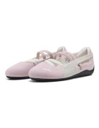Puma Велурени пантофки Speedcat с лого Пастелнорозов/Светло бежово