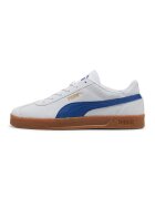 Puma Велурени спортни обувки Club с лого - Бял/Син