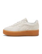Puma Велурени спортни обувки Palermo Elevata с равна платформа - Карамел/Мръснобял
