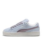 Puma Велурени спортни обувки с лого - Ледено синьо/Прашно розово