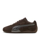 Puma Велурени спортни обувки Speedcat с кожа - Тъмнокафяв/Сребрист