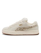 Puma Велурени спортни обувки Suede XL с животинска шарка Слонова кост/Светлокафяв