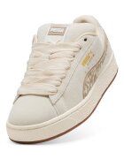 Puma Велурени спортни обувки Suede XL с животинска шарка Слонова кост/Светлокафяв
