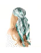 Pursehuit Зелен шал квадратен с щампа Reimar C2
