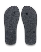 QUIKSILVER Чехли Java Art с лого Черен/Бледооранжев/Мръснобял