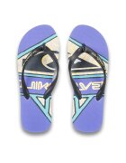 QUIKSILVER Чехли Molokai Screen с лого Виолетов/Светлосин/Светло бежово