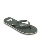 QUIKSILVER Чехли с лого Molokai Зелен/Каки/Мръснобял