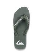 QUIKSILVER Чехли с лого Molokai Зелен/Каки/Мръснобял