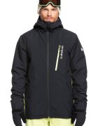 QUIKSILVER Непромокаемо ски яке Morton с вата и качулка - Зелен/Черен