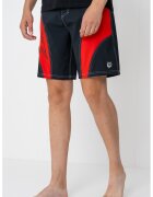QUIKSILVER Плувни шорти в цветен блок Mercury - Черен/Аленочервен