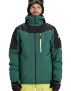 QUIKSILVER Зимно яке Titano Skin - Зелен/Черен