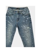 R/ Blugi slim fit cu aspect uzat