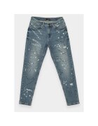 R/ Blugi slim fit cu aspect uzat