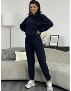 Ramona Badescu Exclusive Плетени суитшърт и спортен панталон Miray - Ултрамарин синьо
