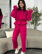 Ramona Badescu Exclusive Спортен екип Love с памук с набирания Фуксия